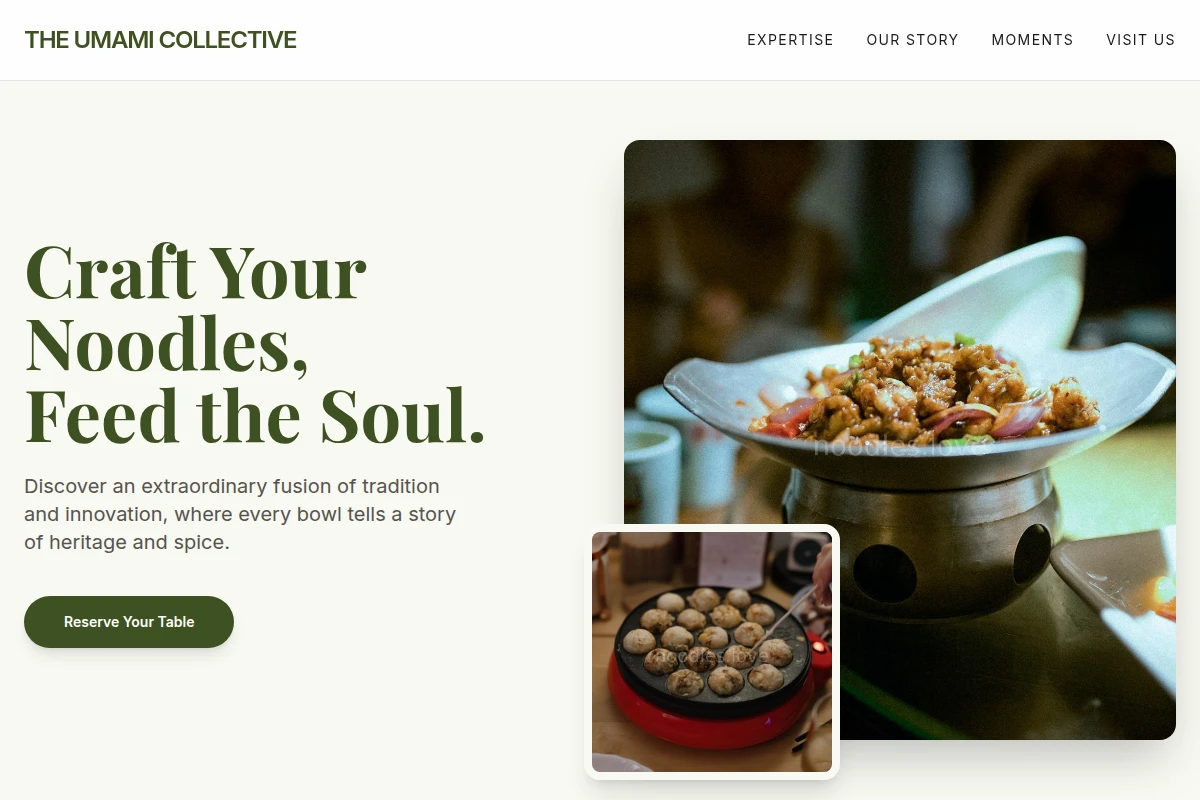 Culinary Asian Fusion Food